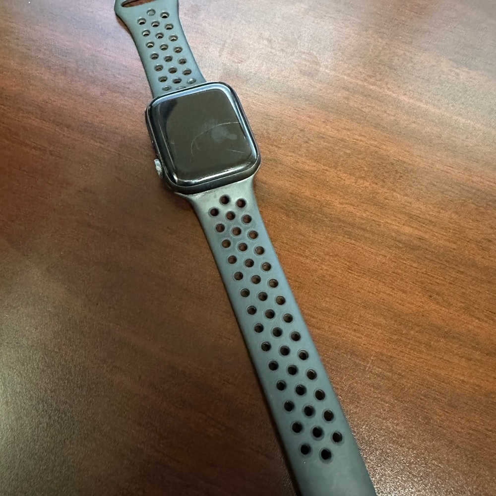 Apple Black Smartwatch with Ventilated Strap